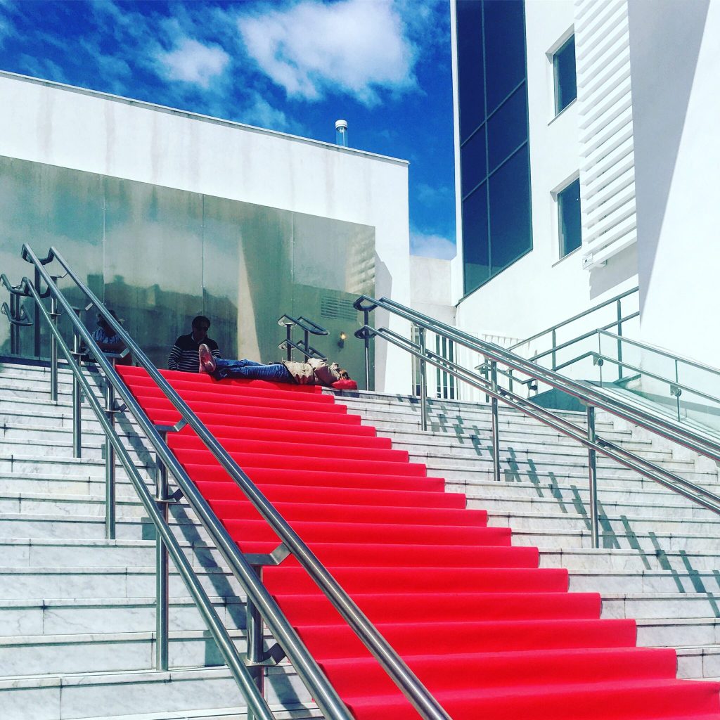 Red Carpet at the train station in Cannes during the festival / Photo by Kristina Moskalenko
