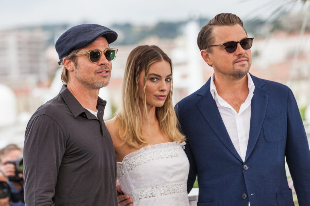 Brad Pitt, Margot Robbie and Leonardo DiCaprio attend the photocall for “Once Upon A Time In Hollywood” during the 72nd annual Cannes Film Festival