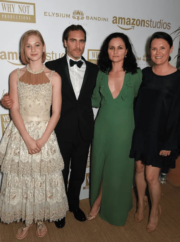 Ekaterina Samsonov, Joaquin Phoenix, Rain Phoenix and guest at the 2016 Cannes Film Festival