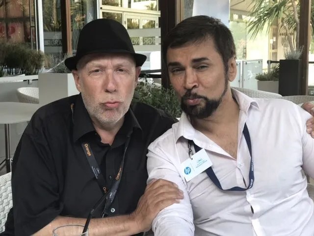 Colin Vaines and Kemal Akhtar at Le Grand Hotel.jpg