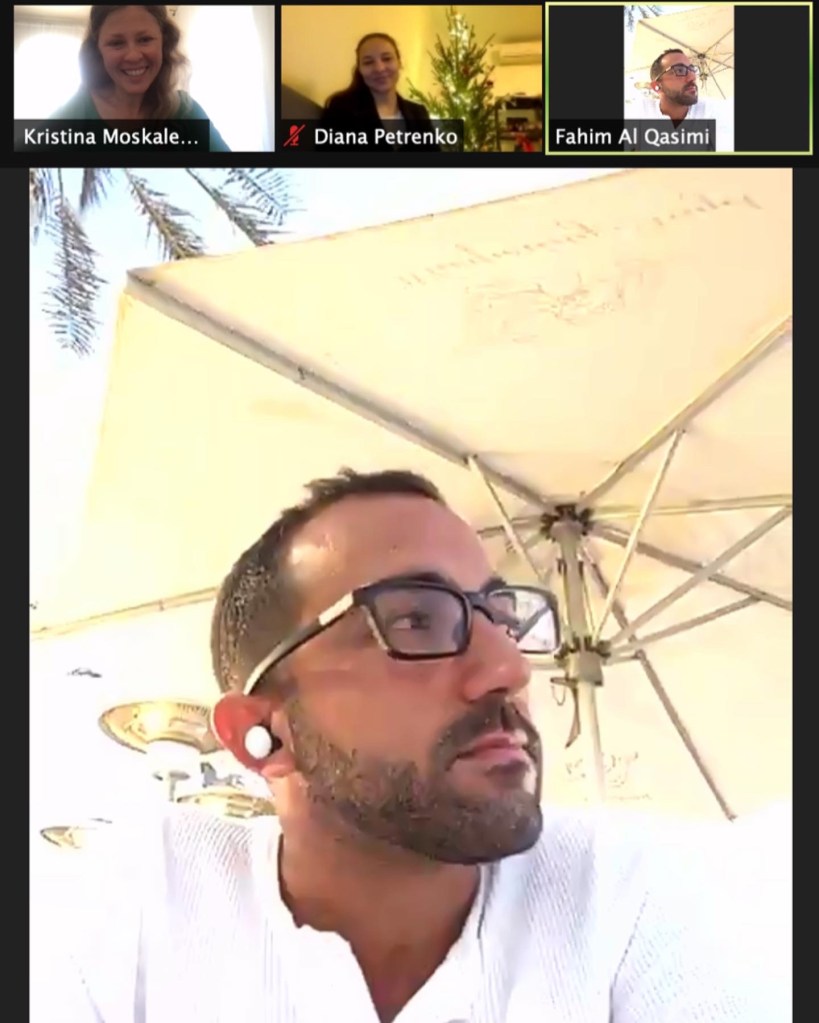 Kristina Moskalenko interview with Fahim Al Qasimi