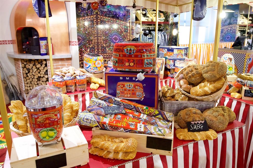 Italian Street Market on the Fourth Floor of Harrods