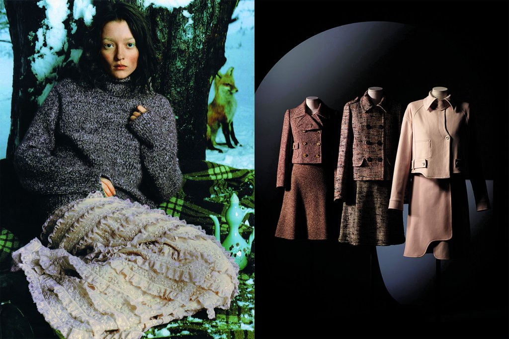 Sportmax Fall-Winter 1998 Capsule Collection (Left) and Fall-Winter 1969 Archive Pieces (Right)