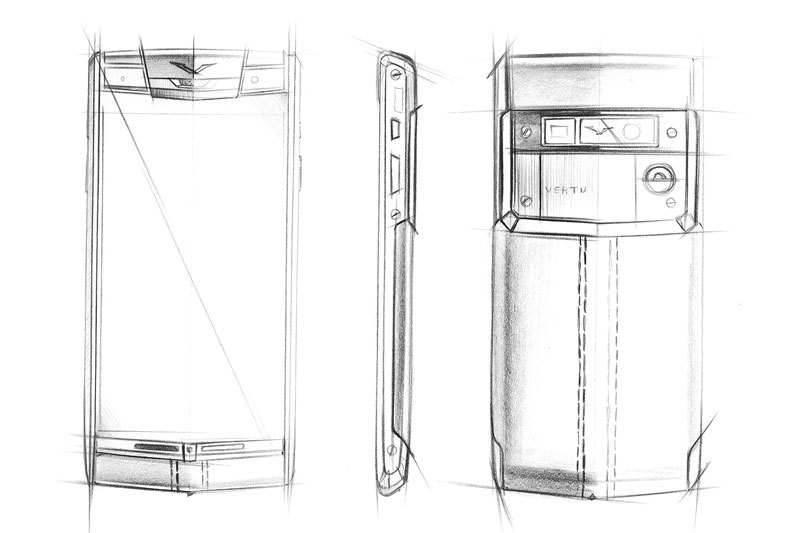 Vertu Hand-Drawn Phone Designs: Crafting Luxury from Sketch to Reality